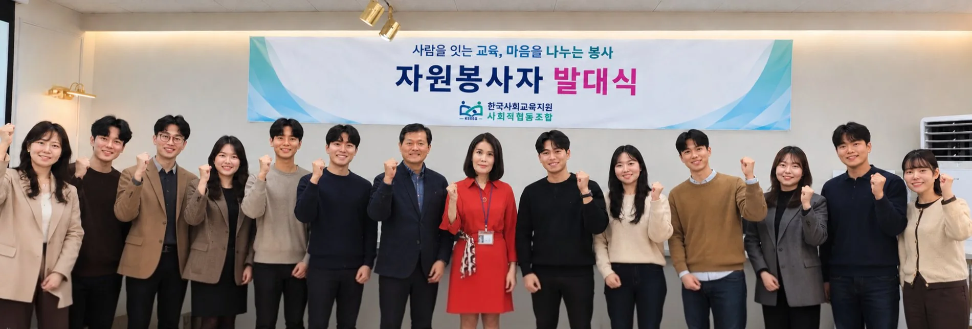 자원봉사자 발대식 단체사진
