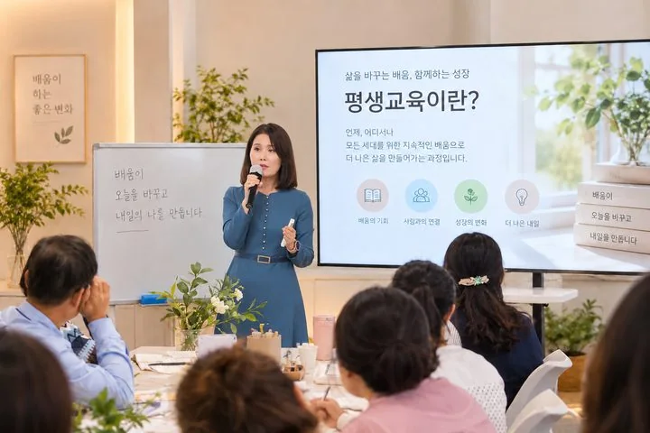 평생교육 프로그램 강의 현장